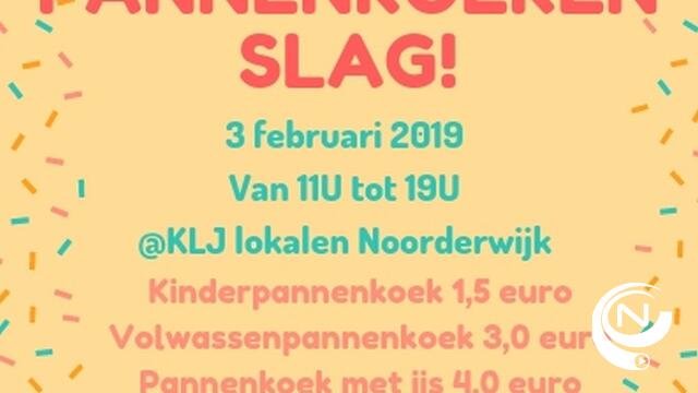 KLJ Noorderwijk organiseert opnieuw Pannenkoekenslag