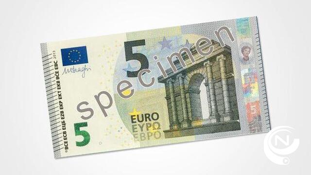 Nieuw biljet vanaf 5 euro vanaf 2 mei in omloop