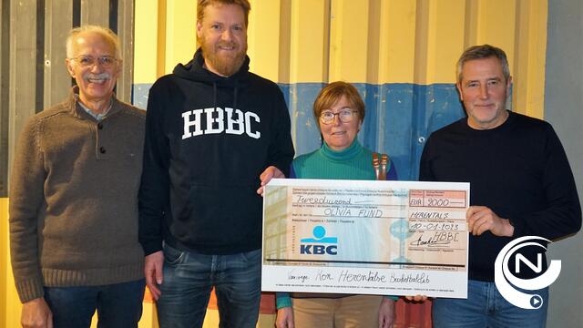 HBBC schenkt cheque €2.000 aan Olivia Fund