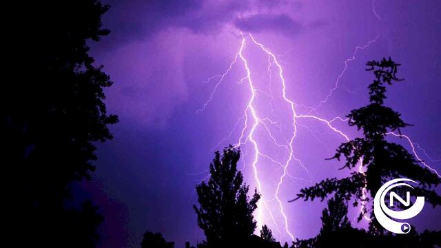  "Zeer actief onweer met veel regen, hagel en windstoten": KMI kondigt code oranje af voor heel het land