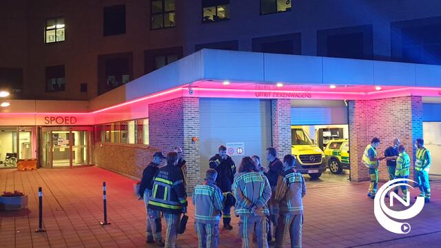 AZ Herentals : 8 patiënten geëvacueerd, medisch interventieplan (MIP) na brand in patiëntenkamer 