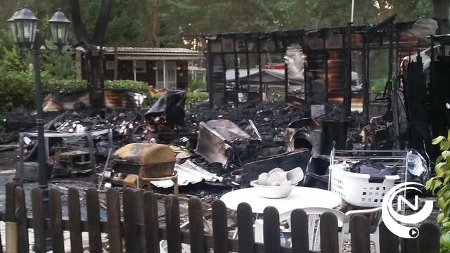 Ontploffing en brand vernielen caravan op camping GT Keiheuvel Balen - video