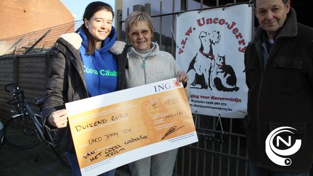 Copa Cabaña Team schenkt €1.000 aan dierenasiel Unco Jerry