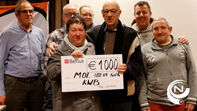 KWB-Centrum schenkt 1.000 euro aan Kom op tegen Kanker