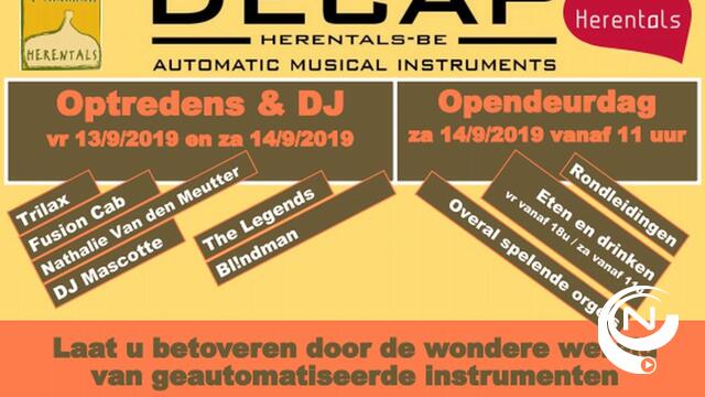 Cultuurcentrum ’t Schaliken Herentals en Orgelfabriek Decap organiseren muzikale top 2-daagse