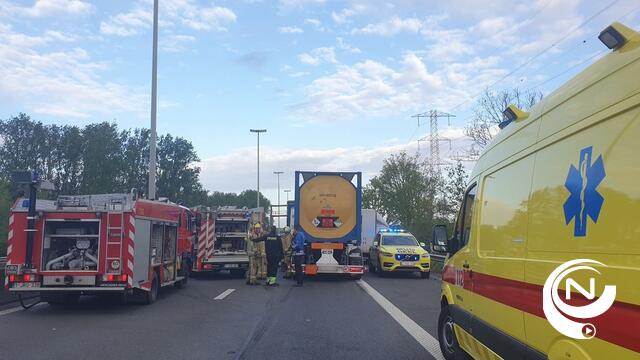 E313 in Grobbendonk volledig afgesloten door zwaar ongeval (1)