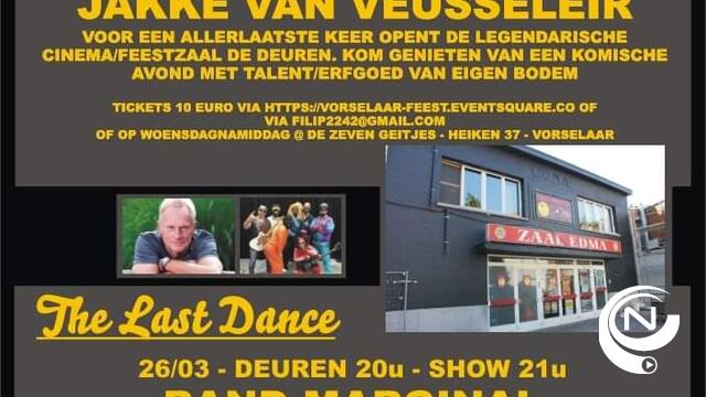 Filip Van den Broeck : 'Definitief afscheid van de legendarische Edma, The Last Theater en The Last Dance...' - win 5 duotickets