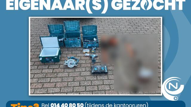 Politie regio Turnhout zoekt eigenaars van gestolen gereedschap