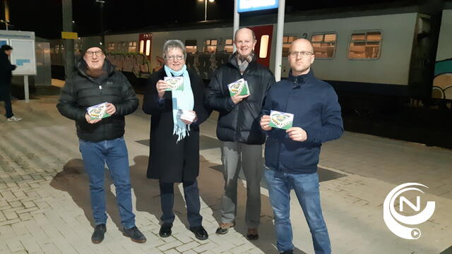 Groen Herentals bedankt treinreizigers op ‘Valentrein’