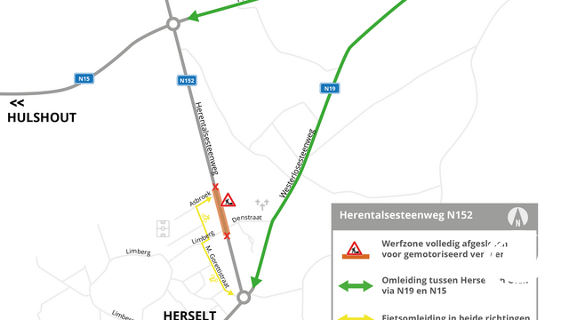Aanleg veilige oversteekplaatsen en nieuwe bushaltes Herentalsesteenweg Herselt