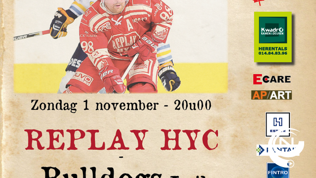 HYC Replay ontvangt zondagavond Bulldogs Luik 