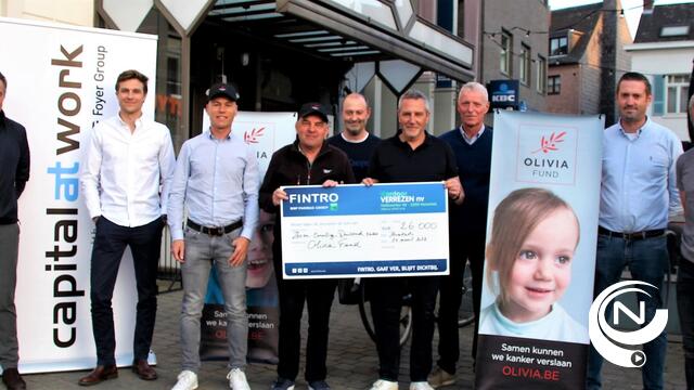 Olivia Classic-wielervrienden : cheque van €26.000 voor het Olivia Fund 