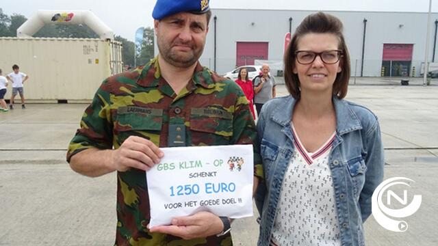 GBS KLIM-OP schenkt 1250 euro voor het goede doel