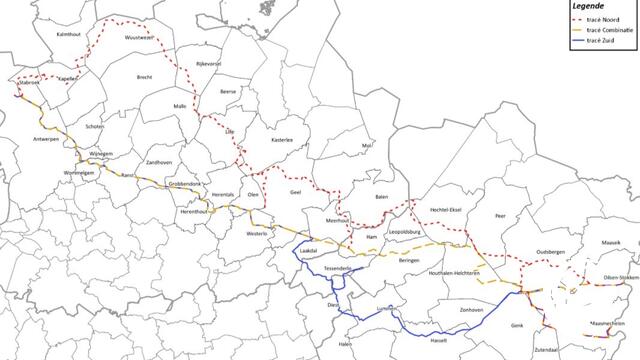 Vlaamse regering zet plannen voor leidingstraat Antwerpen-Ruhrgebied voorlopig stop