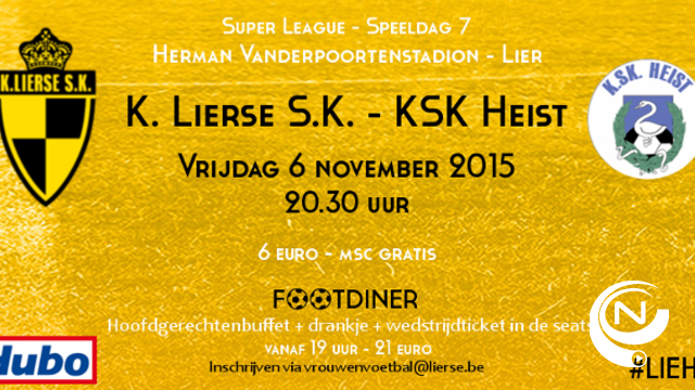 Dames Lierse spelen derby tegen dames SK Heist 
