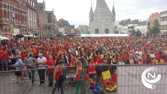 WK : Grote Markt Herentals helemaal klaar voor een lange voetbalnacht