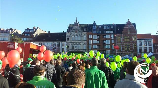 Maandagstaking, veel volk op slotmanifestatie in Turnhout, extra foto's 