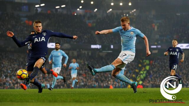 Manchester City vlot over Tottenham 4-1: Kevin De Bruyne heer en meester