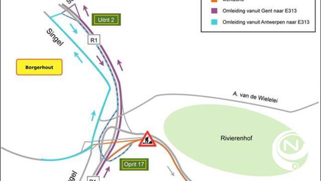 Dringende herstelwerken op E313/E34 tussen Antwerpse Ring en knooppunt Ranst richting Hasselt
