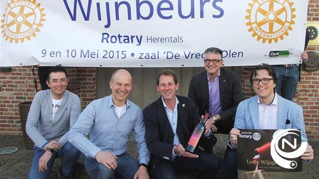 Rotary club Herentals met sprankelende wijnbeurs dit weekend