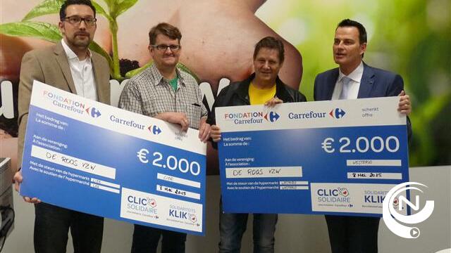 Carrefour schenkt met solidariteitsklik €4.000 aan vzw De Roos Nijlen 