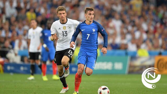Frankrijk klopt Duitsland met 2 goals van Griezmann en speelt finale tegen Portugal 