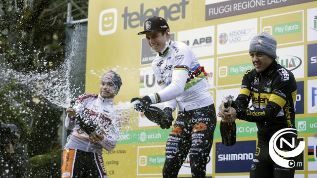 Van Aert wint manche wereldbeker in Fiuggi, zilver voor team Bart Wellens