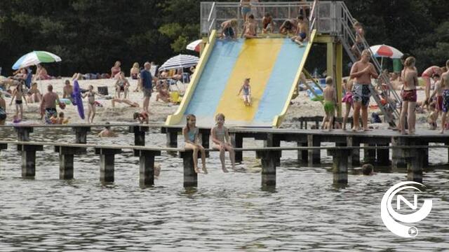 Nog steeds zwemverbod in zwemvijver Oostappen vakantiepark Zilverstrand Mol
