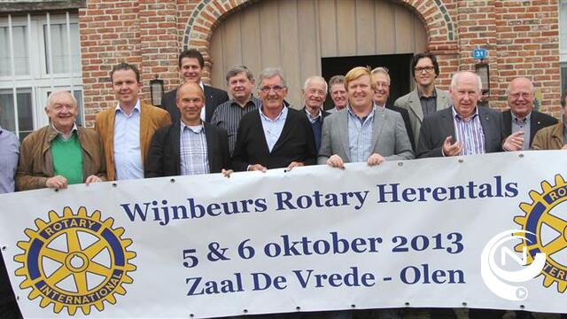 Rotary Club Herentals met wijnbeurs voor 3 goede doelen : vernieuwd concept