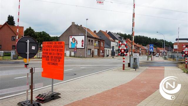 Spoorwegoverweg Lichtaartseweg Herentals 3 nachten afgesloten
