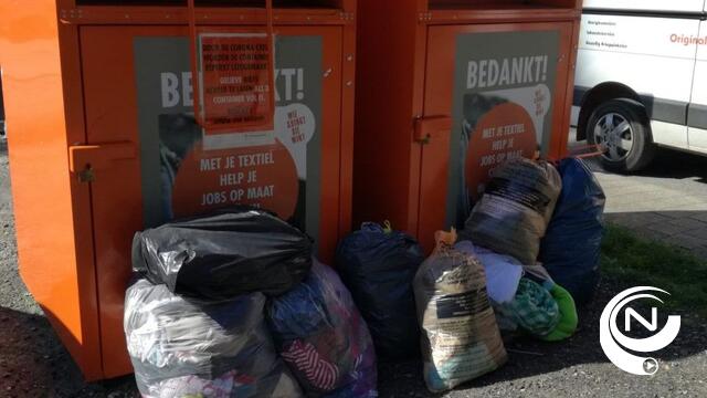  Oproep aan de inwoners van Herselt om momenteel geen textiel in de straatcontainers te deponeren