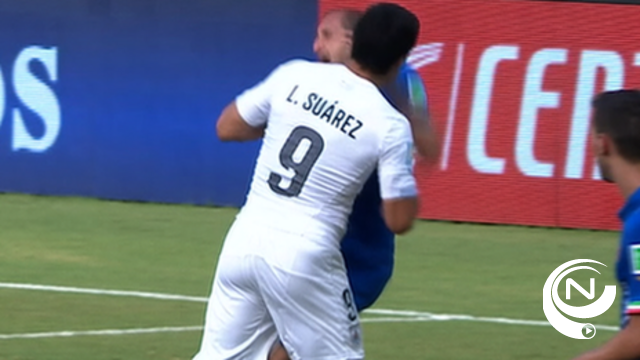 WK : Luis Suarez riskeert 2 jaar schorsing wegens beet in schouder Chiellini
