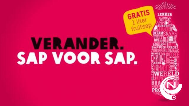 Verander sap voor sap - acties Oxfam wereldwinkels Noorderkempen