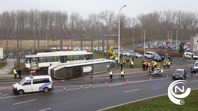 4 gewonden door gekantelde tram in Wommelgem, ook ongeval met tram in Deurne