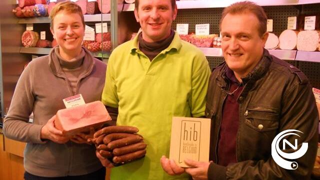 Slagerij Vercammen uit Olmen krijgt UNIZO label "Handmade in Belgium"