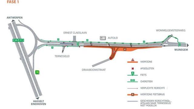Herinrichting kruispunt Autolei (R11)-Draaiboomstraat in Wommelgem (Makro) van start