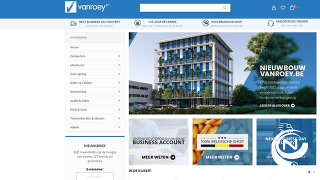 VanRoey.be lanceert gloednieuw B2B e-commerce platform