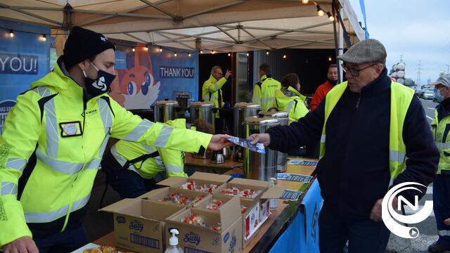Van Moer Logistics deelt 2.500 koffies uit voor 'Dag van de Vrachtwagenchauffeur'