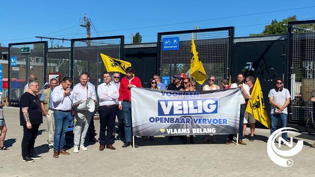 Vlaams Belang voert actie tegen geweld tegen buschauffeurs De Lijn