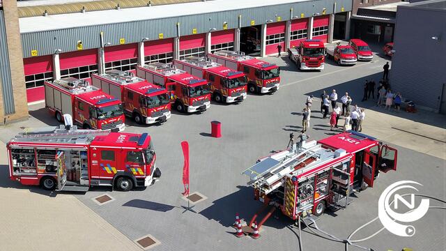 7 nieuwe multifunctionele autopompen voor brandweer Kempen : investering €2,8 miljoen