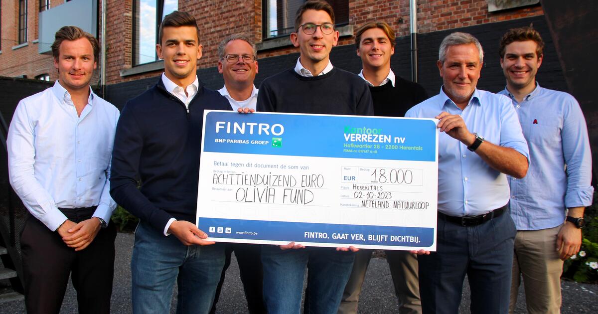 Olivia Fund cheque van Neteland Natuurloop
