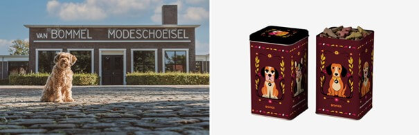’s Werelds eerste hondensnack met schoenensmaak :  Floris van Bommel en Bravoer slaan de poten ineen voor Werelddierendag 