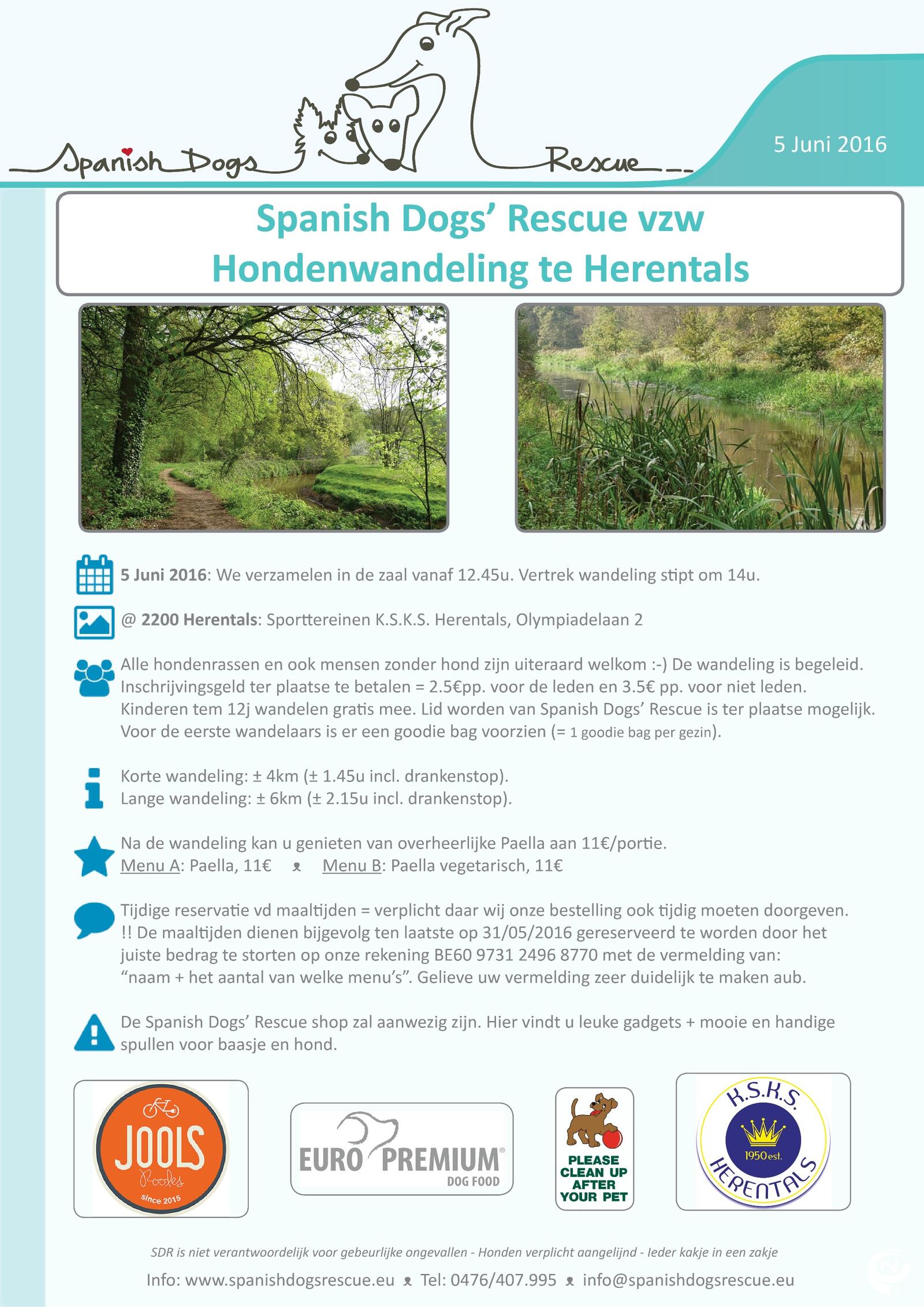JEP Menstruatie Magnetisch Hondenwandeling voor Spanish Dogs' Rescue op 5/6 | NNieuws