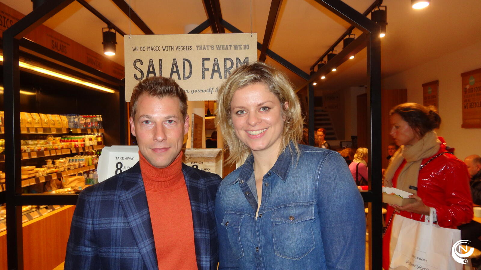 Lieven Vanlommel CEO Foodmaker & Kim Clijsters - foto NNieuws