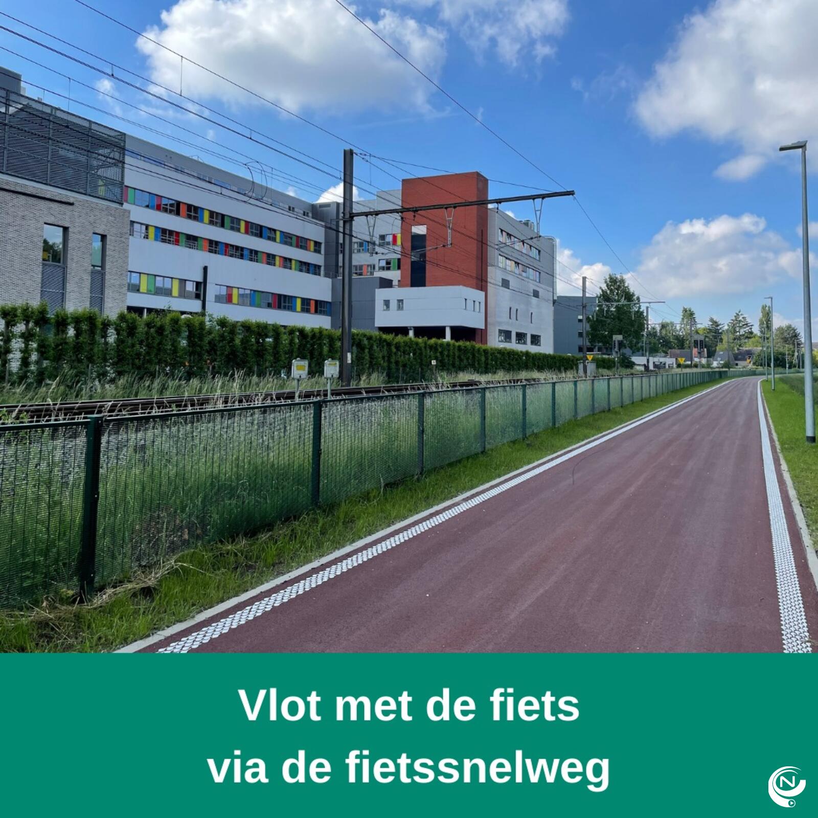 Fietsostrade langs AZ Herentals