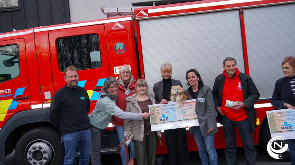 Fire Crew Hertals (brandweer) schenkt €12.000 (!) aan 4 goede doelen dierenwelzijn 