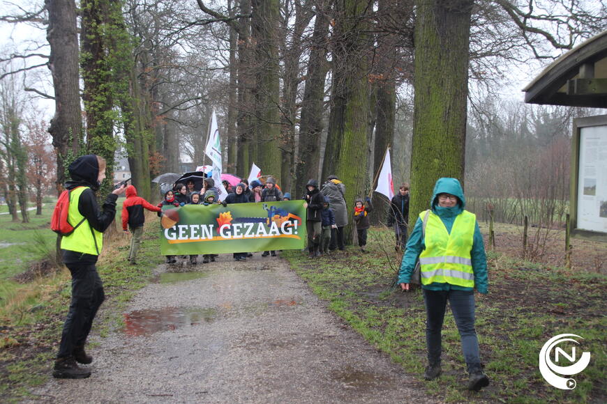 Protest tegen boomkap Begijnendreef Herentals - begin 2022.