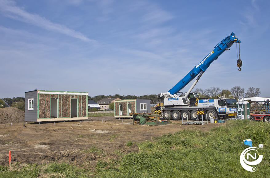 Woonunits voor Oekraïense vluchtelingen aan Jantjesblok Vorselaar