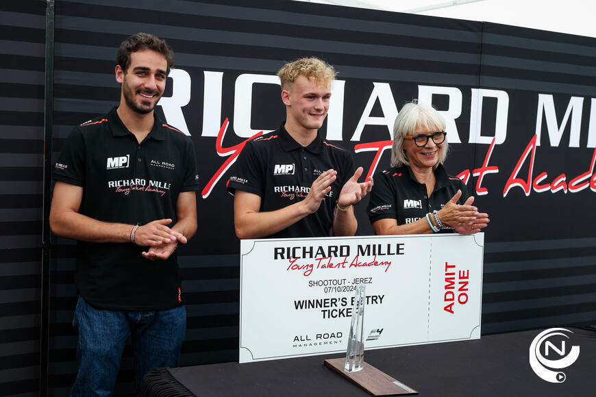 Ean Eyckmans (16) uit Noorderwijk wint Richard Mille Driver Academy 