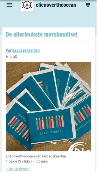 Collectors items bij steunactie Elien 